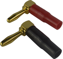 Taiwanese pure copper 7-shaped speaker plug 90 degree Banana plug right angle audio plug 5 pieces 1