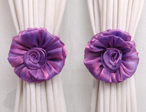 High-grade atmospheric curtains tied with flower thread curtains tied with flower curtain straps Flower straps Curtain buckle Curtain accessories Cute straps