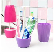 Fashion Art Potted Potted Wash Suit Toothbrush Holder Dust Mouthwash Cup Creative Art Basin Bathroom Wash Suit