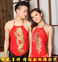 Adult men and womens original year cotton red belly pair pair set wedding bride and groom festive gifts