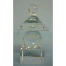 Tang Mie Crystal Five Wheel Tower Buddhist Five Wheel Tower Dongmi Crystal Five Tal Tamiao Pagoda Truth Five Rounds of Tower