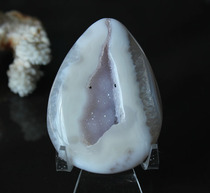 Water jade ice spirit natural agate play crystal cornucopia handlebar agate pendant Crystal Cave original stone