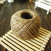 Photo props DIY handmade fine hemp rope jute woven bundle ins Wind decoration vintage gift 2 strands 2mm1 m