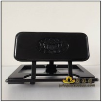 Ju Buddha Pavilion Buddhist Supplies Reading Sutra Wooden Scripture Bookshelf * Taiwan Hand-carved ebony Book Bookshelf