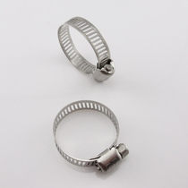 Stainless steel gas pipe safety buckle hose clamp ring gas pipe clamp hoop pipe clamp 19-30