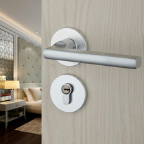 Space Aluminum Indoor Door Lock Bedroom Room Split Door Lock Handle Lock Handle Lock Handle Lock Solid Wood Door Lock