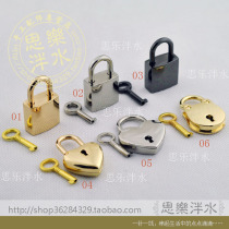 High-end Luggage Lock Accessories Ornament Lock Decoration Lock Five Gold Accessories Lock Head Small Padlock Five Gold Accessories