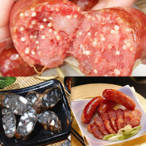  3 kg Taiwan cuttlefish sausage Black pepper sausage caviar sausage Volcanic stone grilled sausage Night market snacks