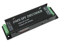 LED DMX SPI decoder Full color lamp controller supports a variety of IC digital lamp DMX controller