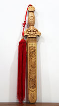 Haixin Buddha authentic peach wood sword town House to avoid evil spirits fortune fortune evil safety Feng Shui pendant