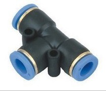 Pneumatic plastic joint Trachea joint Quick three-way joint Plastic positive three-way PE 4 6 8 10 12