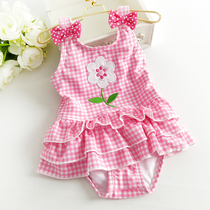 2021 Original single Childrens swimsuit Girls  swimsuit One-piece swimsuit Cute princess Infant little baby swimsuit