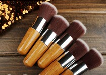 Beyond EDM ~ environmentally friendly bamboo handle flat head foundation brush blush powder powder cake BB cream can be