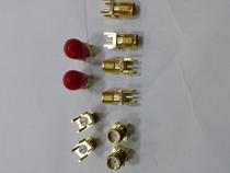 RF connector SMA straight seat pure copper gold-plated SMA-KHD SMA-KE SMA-straight seat four-legged welding plate
