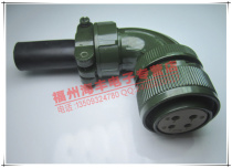 Aviation plug 4-core MS3108B 20-4S elbow Military servo motor power supply connector