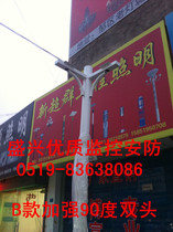 Monitoring pole reinforced type 2 5 meters 3 meters 3 5 meters 4 meters 90 degree double head bolt machine pole stainless steel monitoring pole