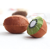 Unwoven cloth handmade DIY material package Fabric simulation fruit and vegetable parent-child toy-kiwi fruit