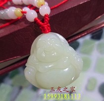 Jade Buddha Pendant Maitreya Jade Pendant Ladies Jade Buddha Pendant Hetian Jade Buddha Necklace