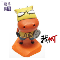 Art hand pottery World of Warcraft My name is MT game character Sad wood nose handmade DIY custom car home ornaments