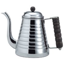  Kalita Wave Stainless steel wooden handle 1L fine mouth hand-brewed coffee pot imported from Japan