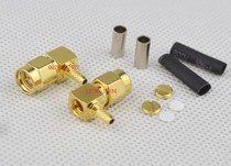 High frequency SMA-JW-1 5 SMA male inner screw inner needle 90 ° elbow feeder wireless routing network card antenna head