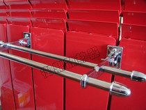 Radiator radiator towel clothes hanger adhesive hook Rod drying rack double-layer foldable 4