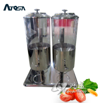 Yindu brand double-head cereal machine Cereal dispenser Stainless steel cereal device 9Lx2