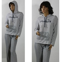 Foreign trade Women 2016 autumn new terry fabric Sportswear hooded pullover jacket sweater set special price