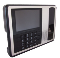U disk download 4 3 inch large color screen Chinese and English fingerprint attendance machine punch card machine optional power outage available