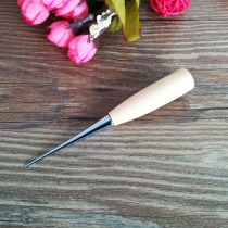 Handmade diy tool wooden handle awl round hole solid wood export quality boxwood positioning drill cone