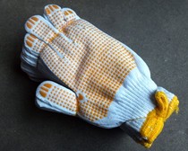 50g point plastic cotton yarn gloves tug-of-war gloves non-slip climbing driving gloves first aid gloves