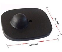 Small square hard label low-quality superior supermarket burglar-proof selling yard consumables supermarket burglar-proof button Anken hard label