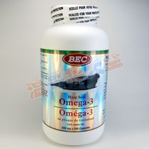 Canadian Straight Hair BEC Seal Oil 500mg 500 capsules Cardiovascular and Cerebrovascular Health omega-3 dha epa