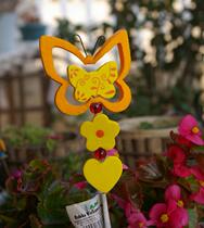 Horticultural Decoration Flower Meatgrass Basin Meat Decoration Outlet Stock Wooded Non-woven Butterfly small plug-in