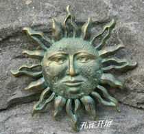  European and American outer single cast iron crafts Sun God bar living room entrance pendant Wall decoration Wall hanging home jewelry gifts