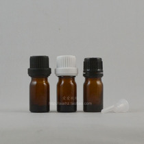 5ml Brown essential oil bottle glass drip bottle with plastic anti-theft cap DIY makeup tool