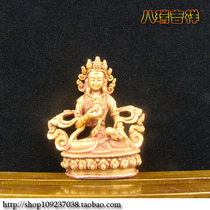 Secret Buddha Statue Nepal Pure Handmade Red Copper-Cure Gold King Kong King Kong Buddha statue of Buddha