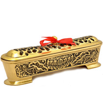 Brass Lotus Wolves Sleeping Oven Copper Sandalwood Stove Bronze Sandalwood Stove Home Indoor Parsley Utensils Smoked Incense Stove Buddha Supplies