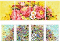 100% Accurate Printed Embroidered Cloth - Rich and Magnificent (Quadruple)