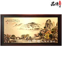 Xiangxiu boutique Tang Yin landscape pure handmade embroidery graduation gifts for teachers and students are suitable for business gifts for foreign guests