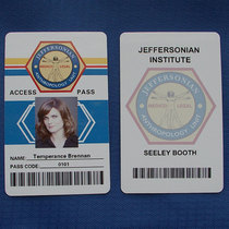 American TV series Bones Tracing plot props card bond TV series PVC-ID card
