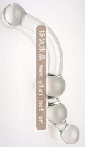 1638 sex anal dilator Crystal masturbation stick phallic massage stick fairy glass posterior anal plug