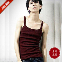 Korean version of Tide sweat vest mens thin sling tight vest mens cotton vest mens sweatshirt tailor-made