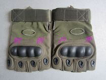 Outdoor non-slip riding fighting half finger gloves Mens outdoor gloves Army green gloves