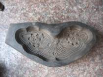 The ceramic black pottery pottery card used for pasta pastries of the exquisite folk ceramic festival of the Republic of China