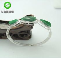 (Xing Family Workshop) Emerald Follow-Shaped Bracelet Personality Customised K Gold Inlay 101191