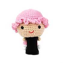 AMIMONO _ Cute Little Girl Golf No 1 Wooden Club Set Headgear(M308-B)