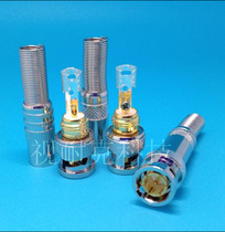 High quality pure copper BNC male head 75 -3 -3 -4 -5) copper gilded inner core guarantees good use