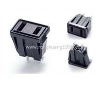 SS-6C two flat power sockets beauty-gauge polar socket clamping socket buckle type American wiring socket