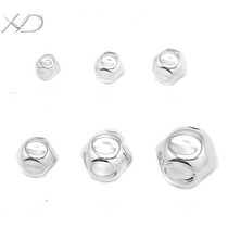 XD P440 925 silver octafacial body round light beads silver beads 925 silver beads multi-spec